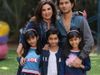 Farah Khan and Shirish Kunder with their Children