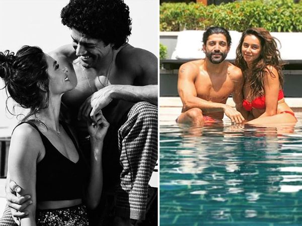 Farhan Akhtar with Girlfriend Shibani Dandekar