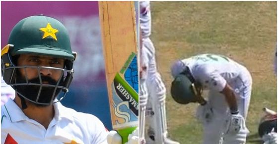 Fawad Alam retired Hurt|  Pakistan banaam West Indies|  Fawad Alam retired hurt after having cramps during West Indies vs Pakistan second test match|  Fawad Alam retired hurt, Kingston returned to the pavilion after a stretch in the Test.