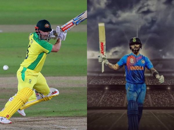 aaron finch and virat kohli