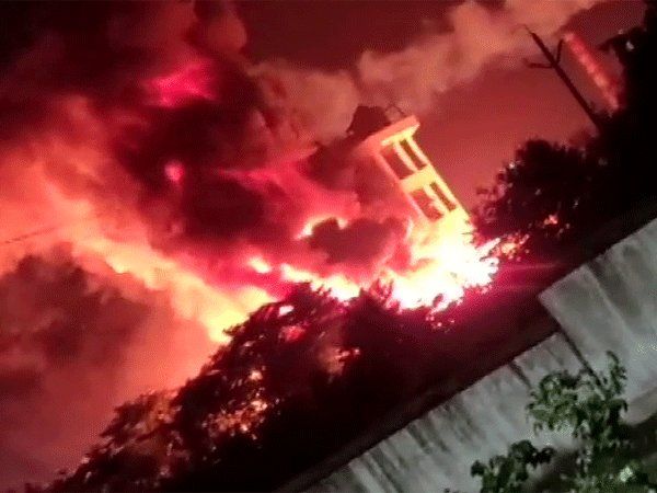 Vizag Fire Four people injured in a fire at a pharmaceutical factory in Visakhapatnam