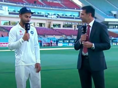 virat kohli fun interview with rahul dravid virat kohli fun interview with rahul dravid