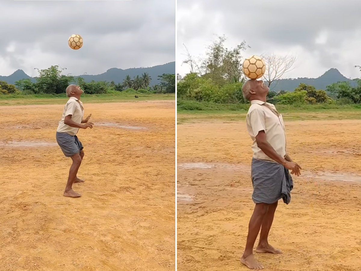 गजब: 64 साल के बुजुर्ग चाचा खेलते हैं जबरदस्त फुटबॉल, Video देखकर हो जाएंगे दीवाने