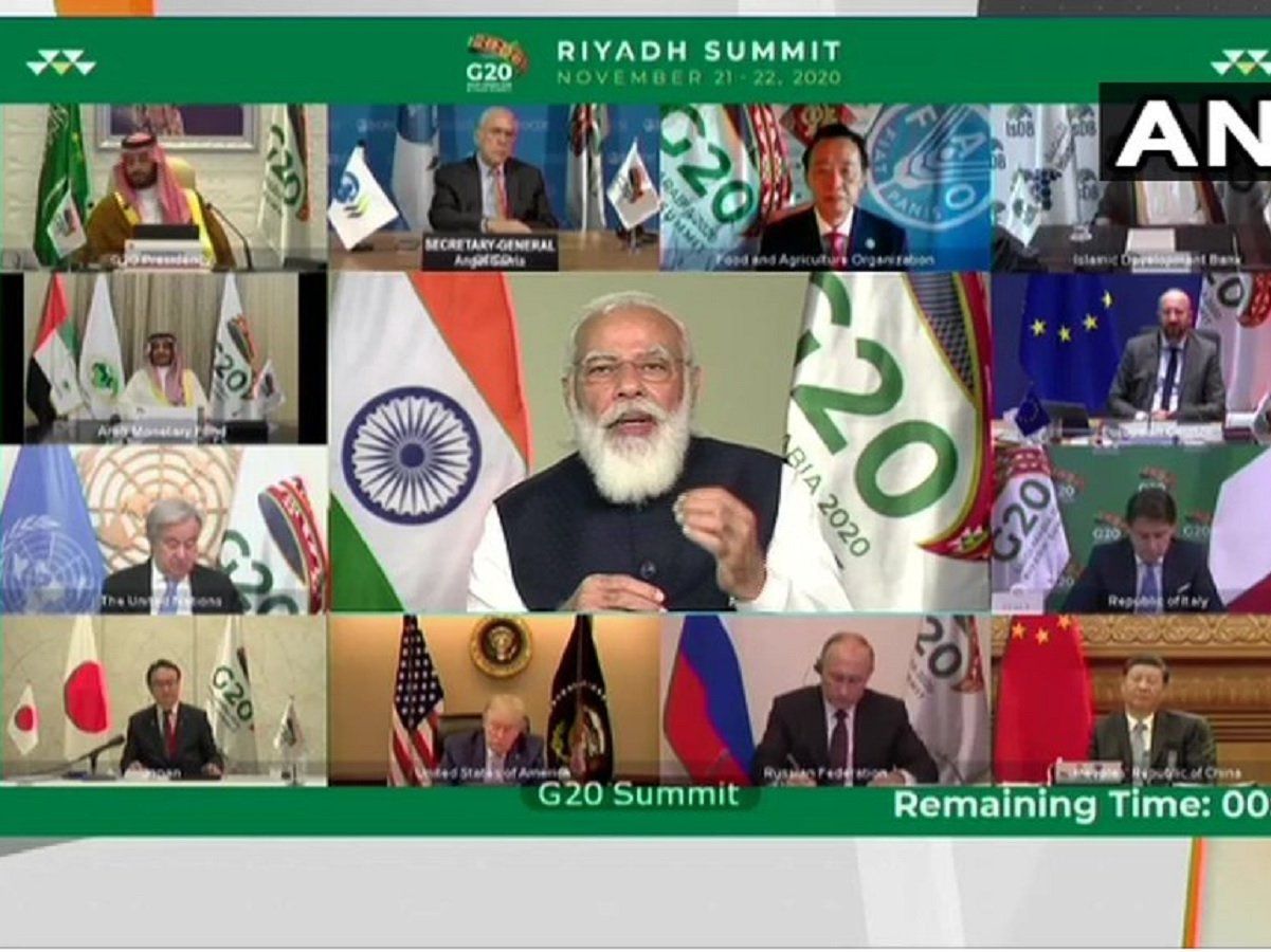 G20 Summit 2020 : जी-20 शिखर सम्मेलन में शामिल हुए पीएम मोदी, कोविड से एकजुट मुकाबले पर जोर