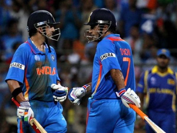 gautam gambhir and ms dhoni