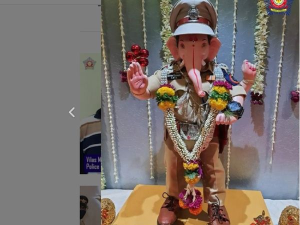 Ganesh Chaturthi 2021, trending viral, Trending Viral Video, lord ganesh in ips officer form