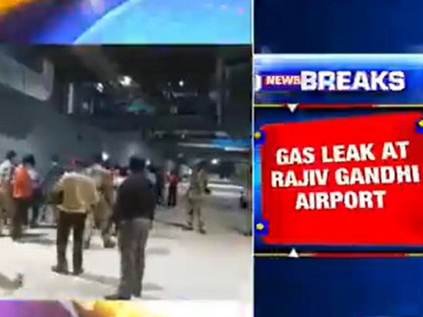 राजीव गांधी अंतरराष्‍ट्रीय हवाईअड्डे पर गैस लीक, 1 व्‍यक्ति की गई जान