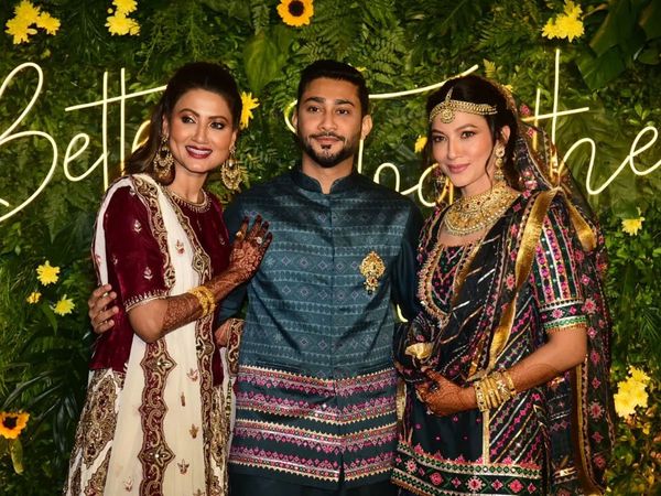 Gauhar Khan with Zaid Darbar and Sister Nigaar Khan