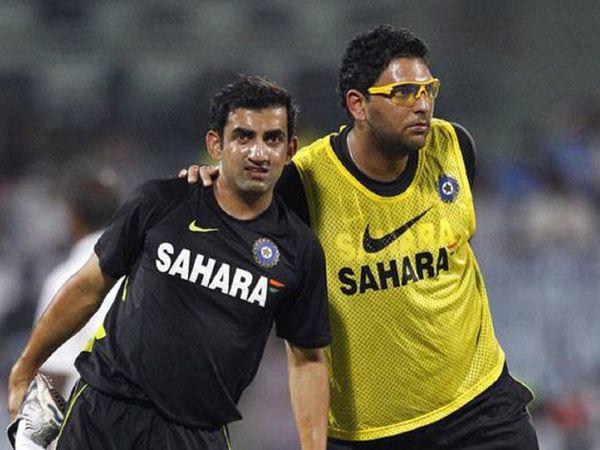 gautam gambhir and yuvraj singh