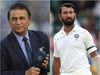 sunil gavaskar and cheteshwar pujara