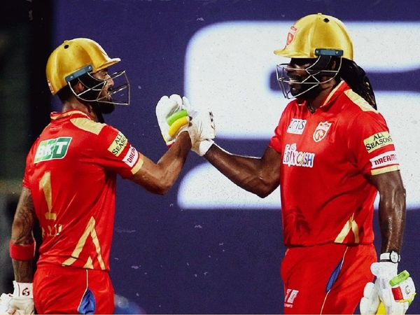 KL Rahul and Chris Gayle