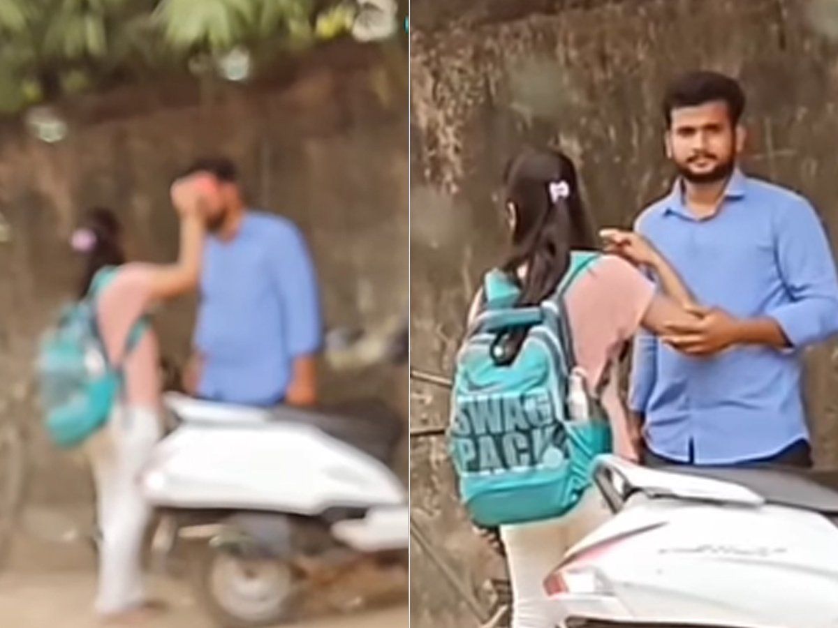प्रेमी के माथे पर पसीना देख प्रेमिका ने जो किया, इंटरनेट पर मच गया हो-हल्ला; कैमरे में कैद हुई घटना