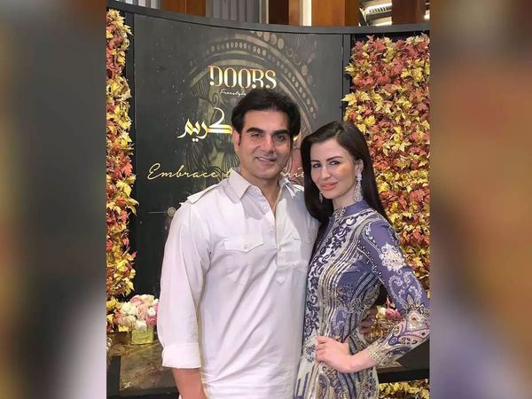 Giorgia Andriani with Arbaaz Khan