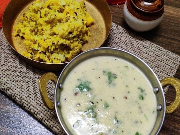 Gujarati Kadhi Step To Step recipe