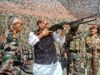 Rajnath Singh witnesses para dropping skills of Armed Forces at Stakna, Leh