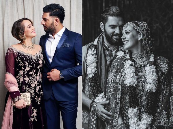 Hazel Keech with Husband Yuvraj Singh