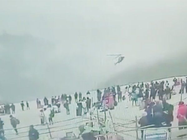 helicopter hard landing in Kedarnath