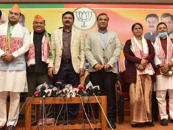 ahead of Assam polls as two sitting MLAs join BJP jolt to congress