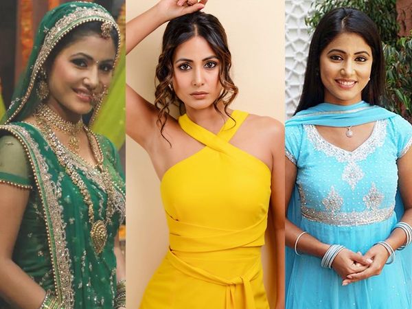 Hina Khan then and now photos