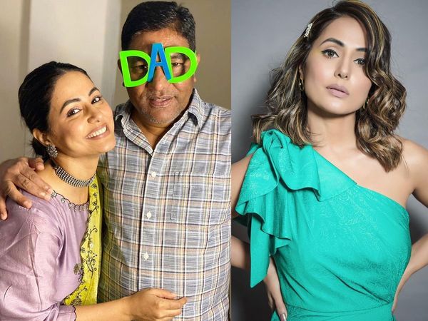 Hina khan with her Late Father