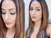 Hina Khan eye Makeup experiments For Eid 2020 Tv Actress looks STunning in New Glitter eye shadow