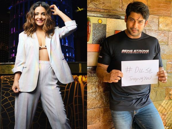 Hina Khan and Sidharth Shukla