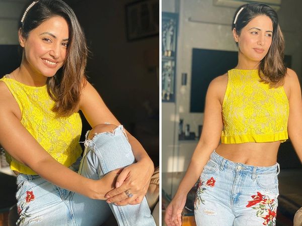 Hina Khan TV Actress Share Some Pictures Videos From First Shoot After lockdown