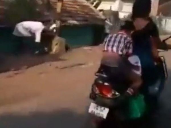 Today Viral Video boy doing homework on scooty video goes viral