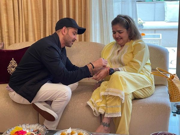 Hrithik Roshan with Sister Sunaina