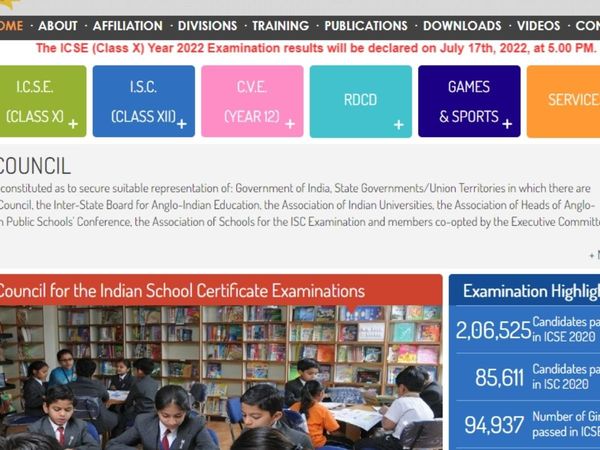 ICSE results Date 2022