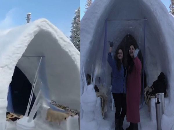 गुलमर्ग में है एशिया का सबसे बड़ा इग्‍लू कैफे, देता है स्विट्जरलैंड जैसा एहसास, देखें खूबसूरत तस्‍वीरें