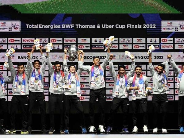 thomas cup winner indian men's badminton team