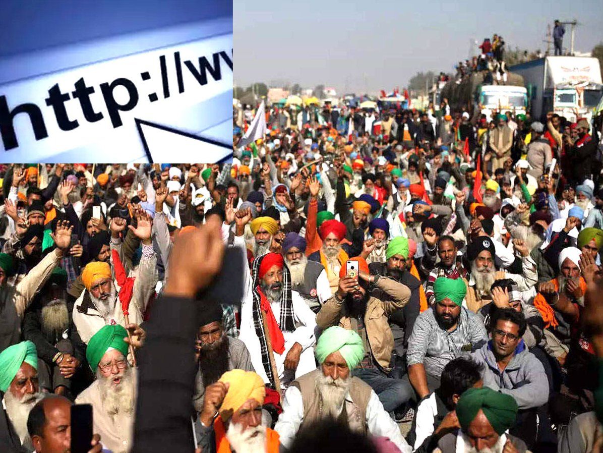 Farmer Protest:सिंघू गाजीपुर और टीकरी बॉर्डर पर 2 फरवरी तक "इंटरनेट बैन", हरियाणा में 14 जिलों में बंद है सेवा