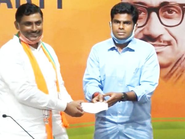 Former Karnataka IPS officer K Annamalai joins BJP said There could be no better party for a nationalist