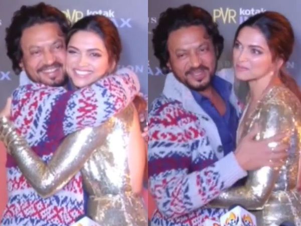 Deepika Padukone Hugs Irrfan Khan