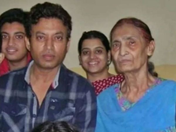 Irrfan Khan With his Mother