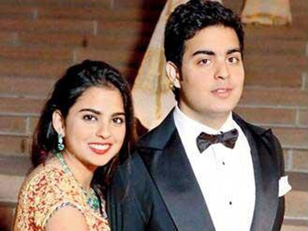 Isha Ambani and Akash Ambani