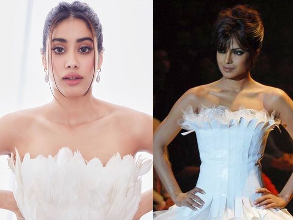 Oops! Janhvi Kapoor ने कॉपी की प्र‍ियंका चोपड़ा की 10 साल पुरानी ड्रेस