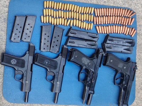 kupwara Police have recovered a huge cache of arms and ammunition
