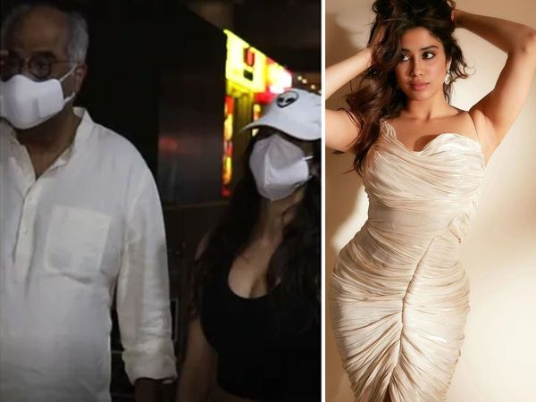 Janhvi Kapoor with Father Boney Kapoor