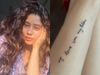 janhvi kapoor tattoo photo goes viral on social media, janhvi kapoor had tattoo on her hand 