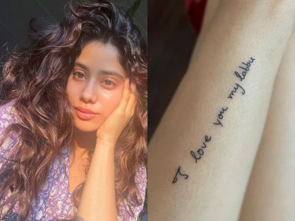 janhvi kapoor tattoo photo goes viral on social media, janhvi kapoor had tattoo on her hand 