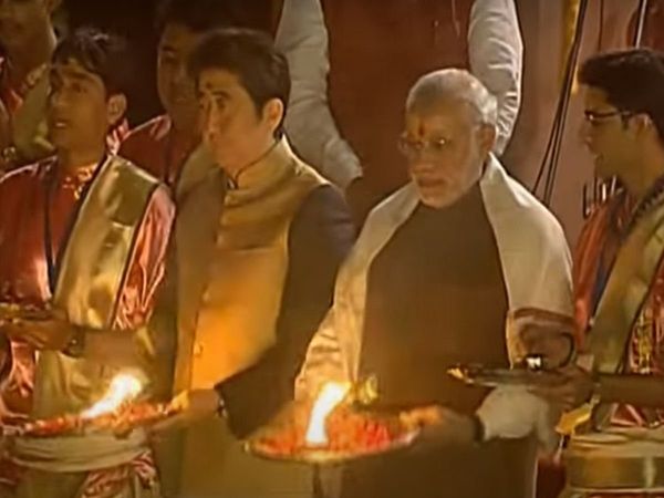 shinzo abe, japan, varanasi, narendra modi 
