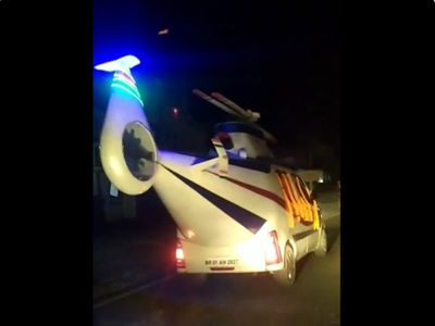 Jugaad Video Man Convert Car into Helicopter Jugaad Video Goes Viral Jugaad Video Man Convert Car into Helicopter Jugaad Video Goes Viral
