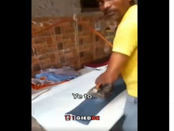 Jugaad Video Man Use Gas Cylinder For Press Watch Viral Video