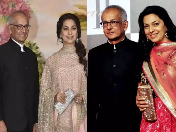 Juhi Chawla with Husband Jay Mehta