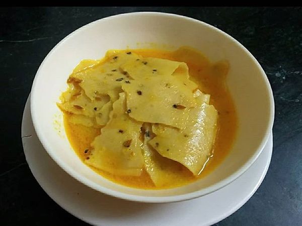 Papad Kadhi Recipe
