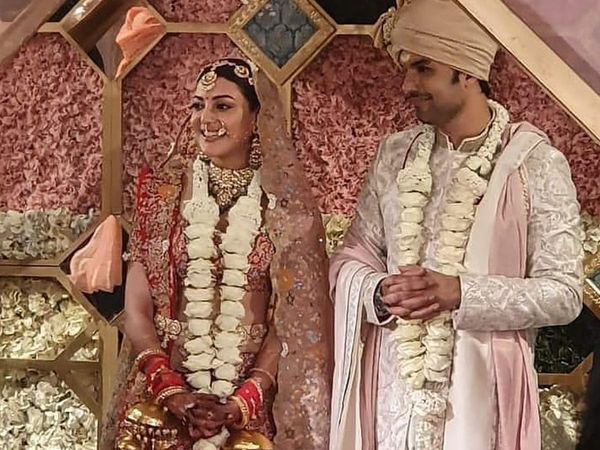 Kajal Aggarwal First Wedding Picture Viral With husband Gautam Kitchlu