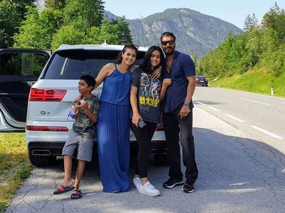 Kajol and Ajay Devgn with their Kids Kajol and Ajay Devgn with their Kids