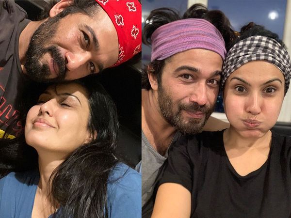 Kamya Panjabi with husband Shalabh Dang